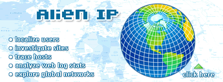 Our pick is Alien IP. Trace and report hackers, investigate web sites with visual IP location